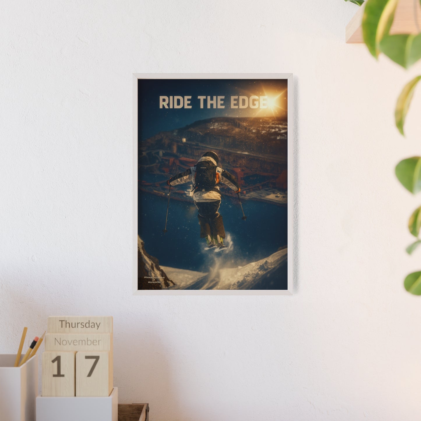 Ride The Edge x Heaven Mikkellillehaug Poster - FRAMED