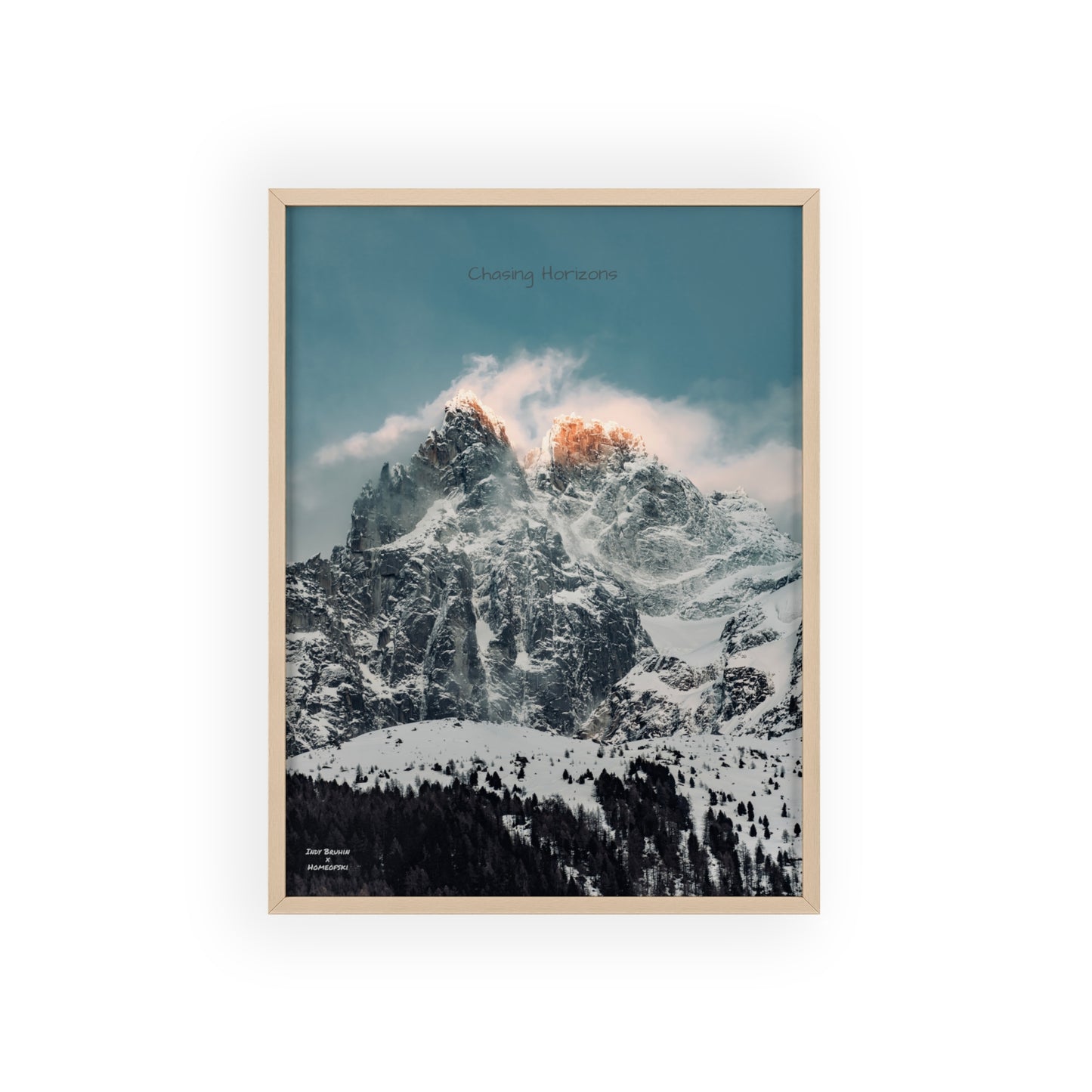 Alps Indy Bruhin Poster - FRAMED