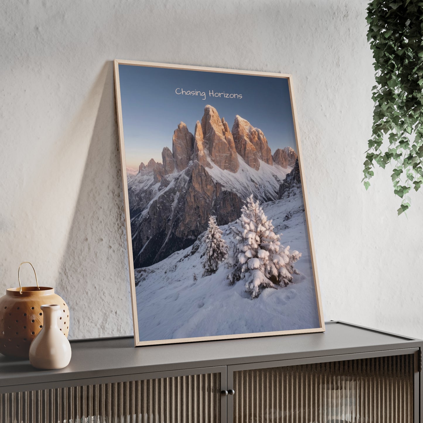 Chasing Horizons x Dolomites Poster - FRAMED