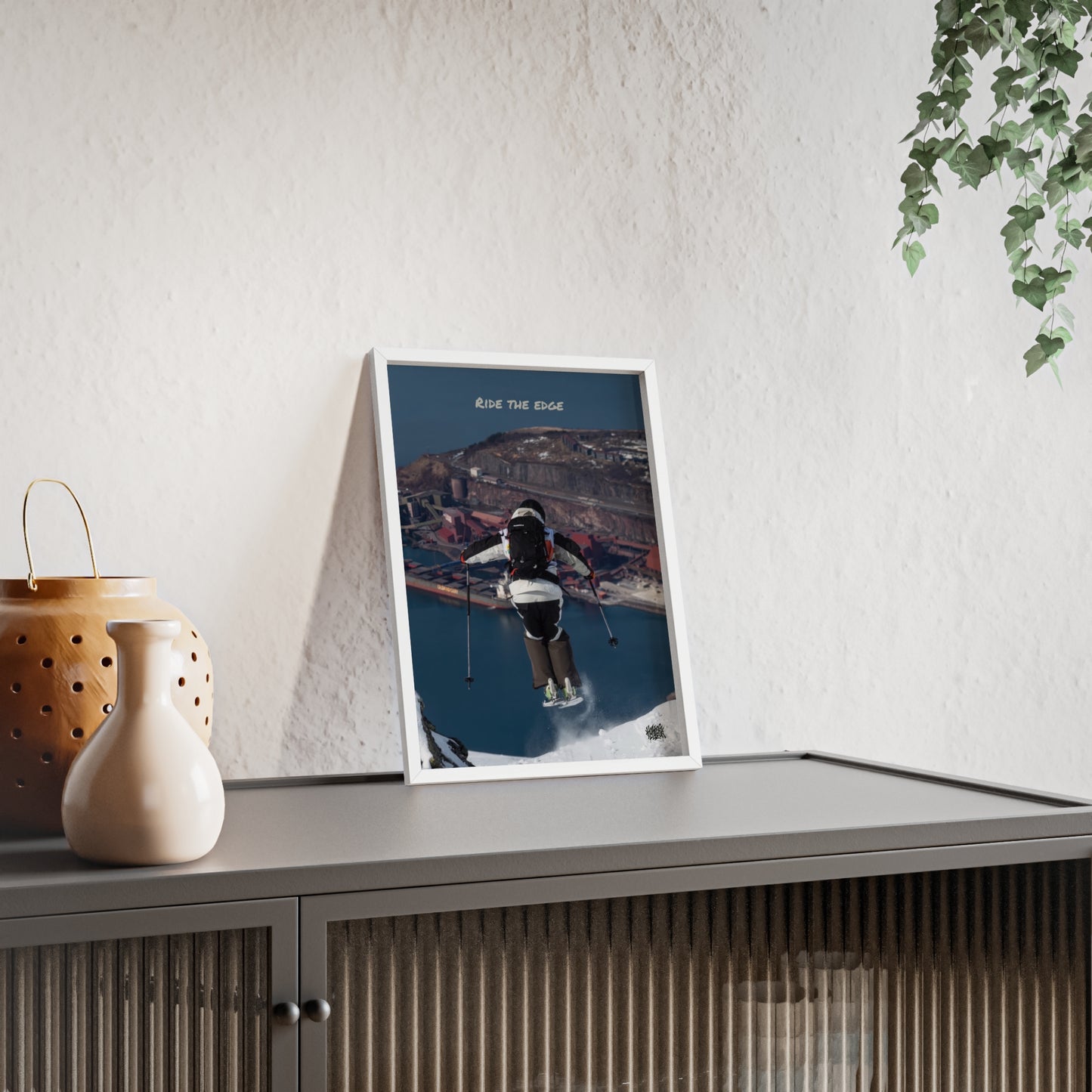 Ride The Edge Mikkellillehaug Poster - FRAMED