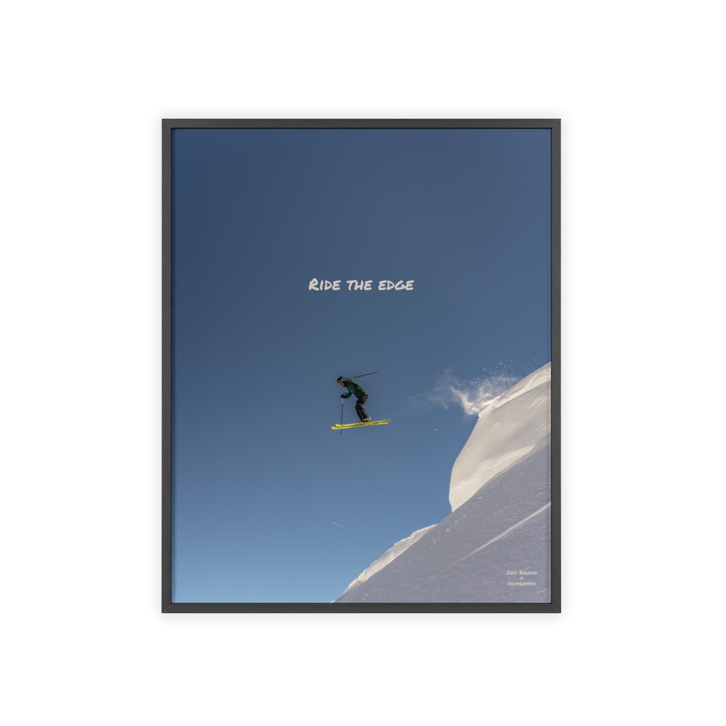 Ride The Edge Indy Bruhin Poster - FRAMED