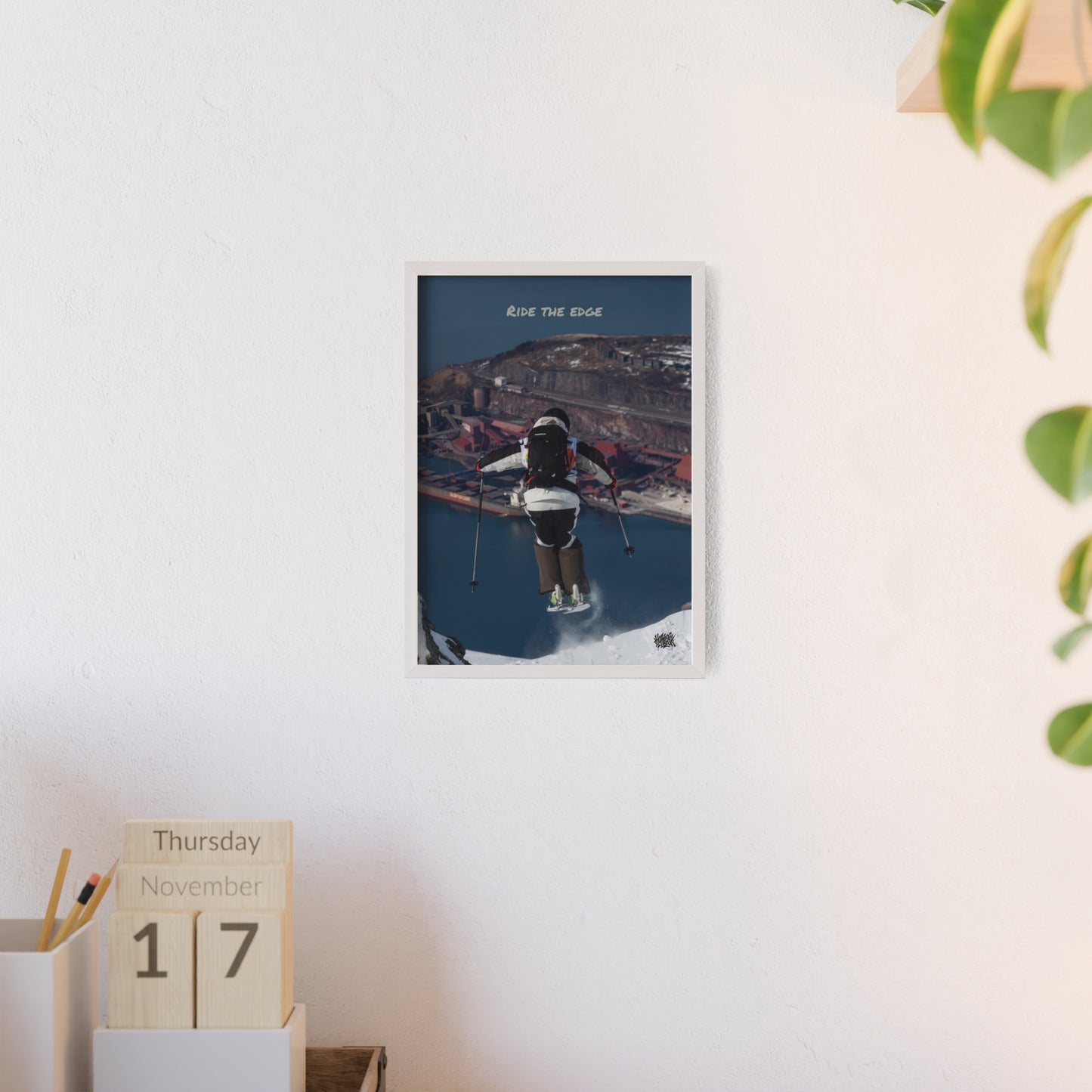 Ride The Edge Mikkellillehaug Poster - FRAMED