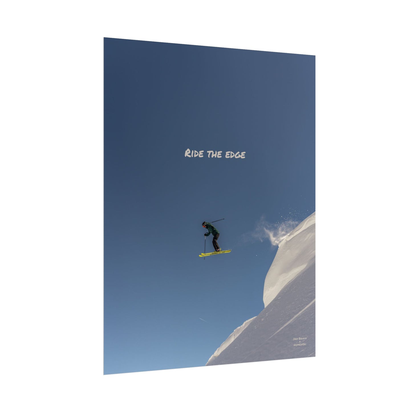 Ride The Edge Indy Bruhin Poster
