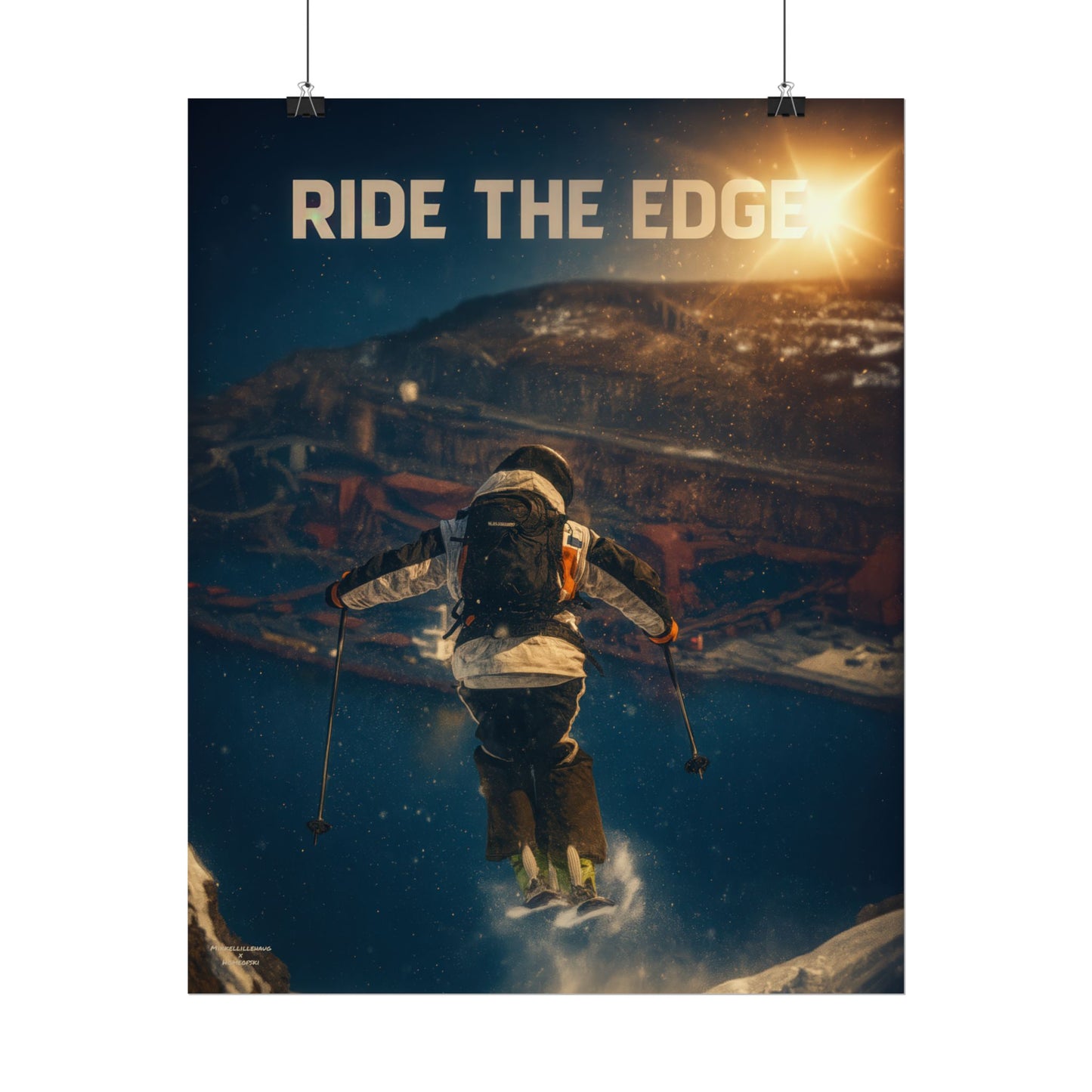 Ride The Edge x Heaven Mikkellillehaug Poster