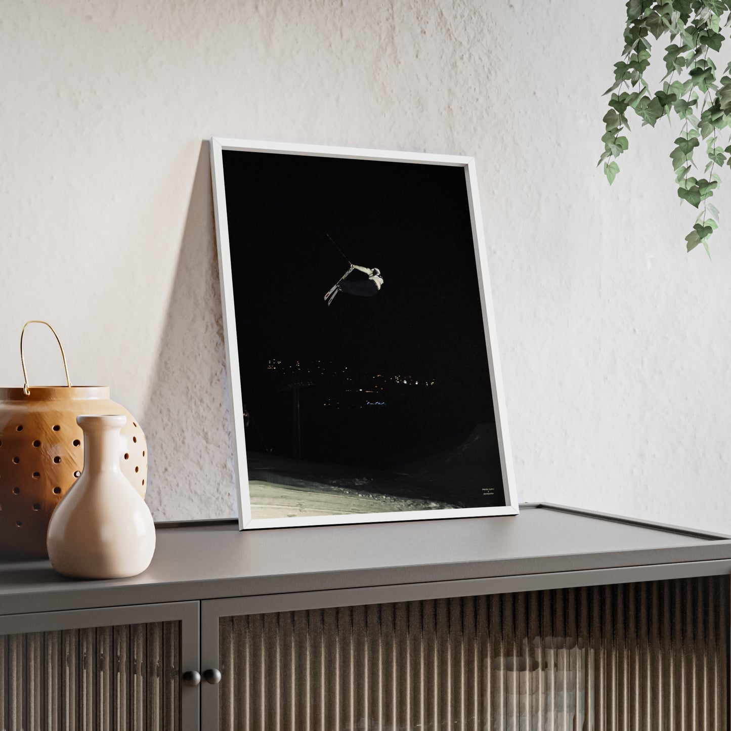 Night Park Mateo Lepic Poster - FRAMED
