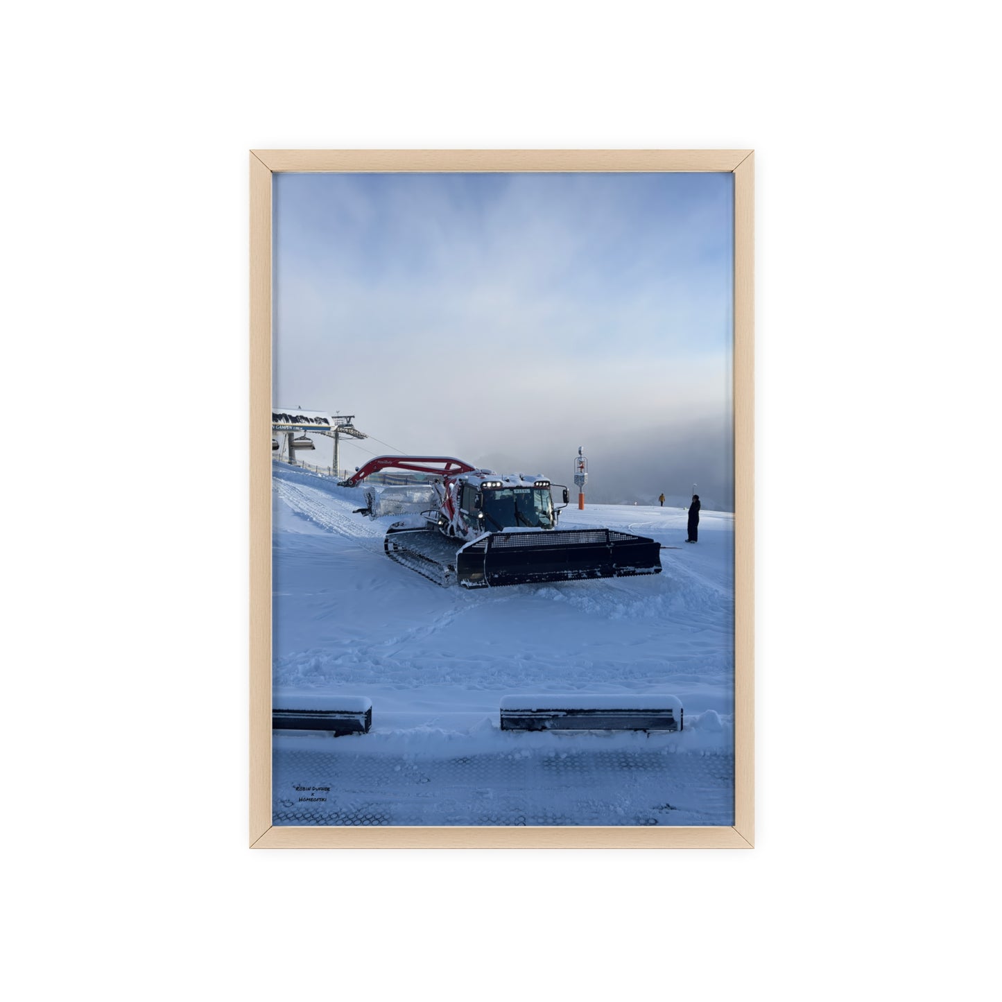 Pistenbully Robin Dufner Poster - FRAMED