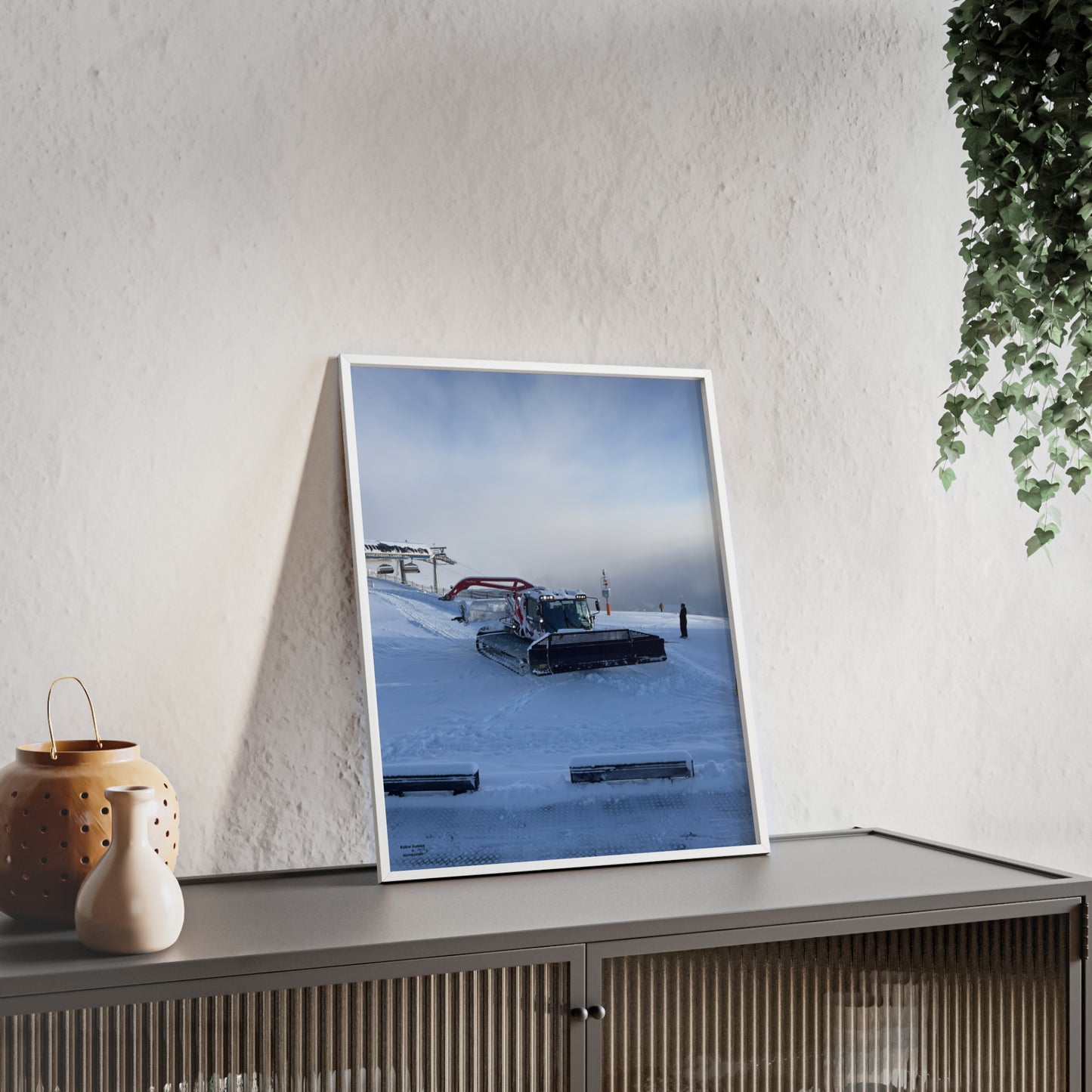 Pistenbully Robin Dufner Poster - FRAMED