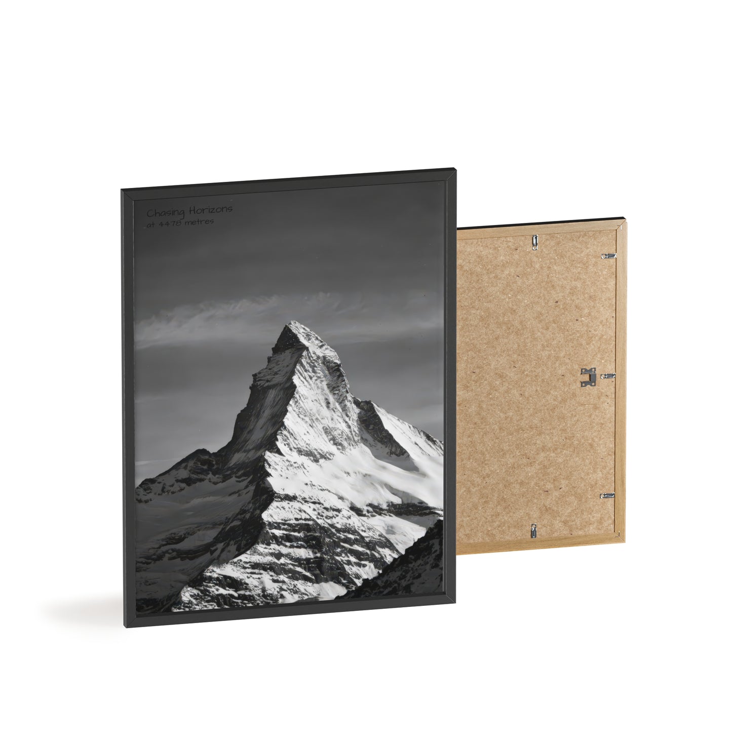 Chasing Horizons x Monochrome Matternhorn Poster - FRAMED