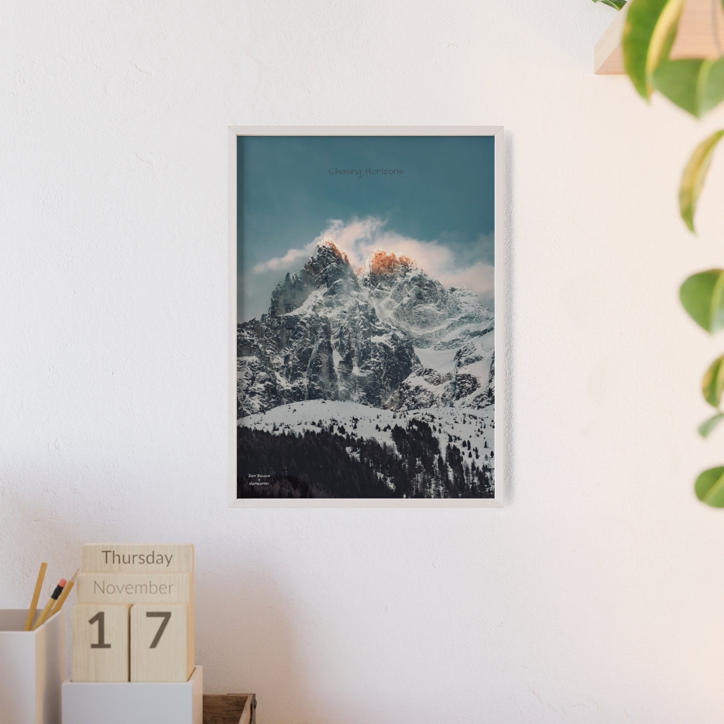 Alps Indy Bruhin Poster - FRAMED
