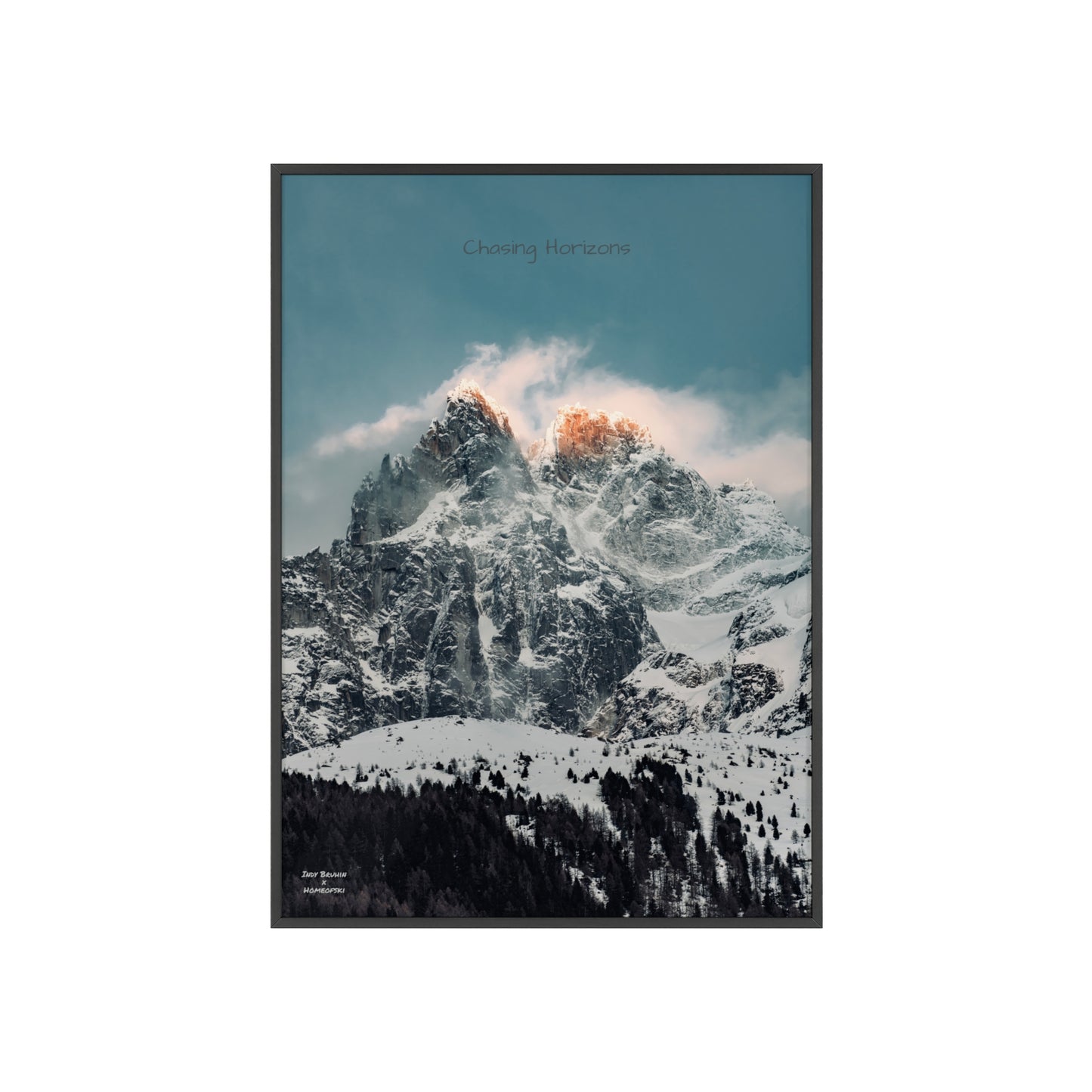 Alps Indy Bruhin Poster - FRAMED