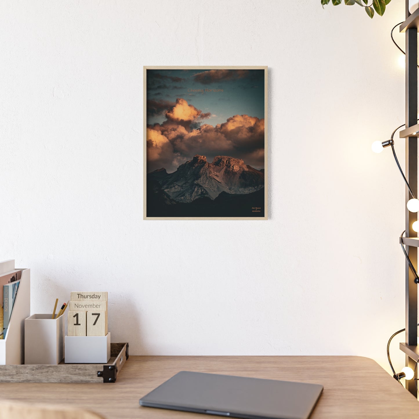 Chasing Horizons Indy Bruhin Poster - FRAMED