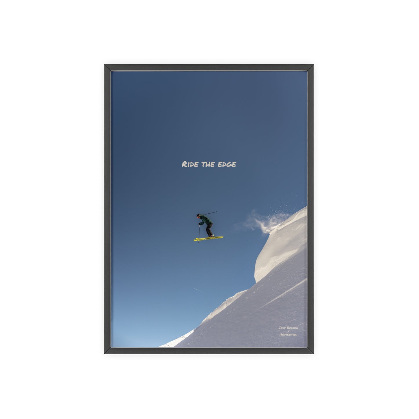 Ride The Edge Indy Bruhin Poster - FRAMED