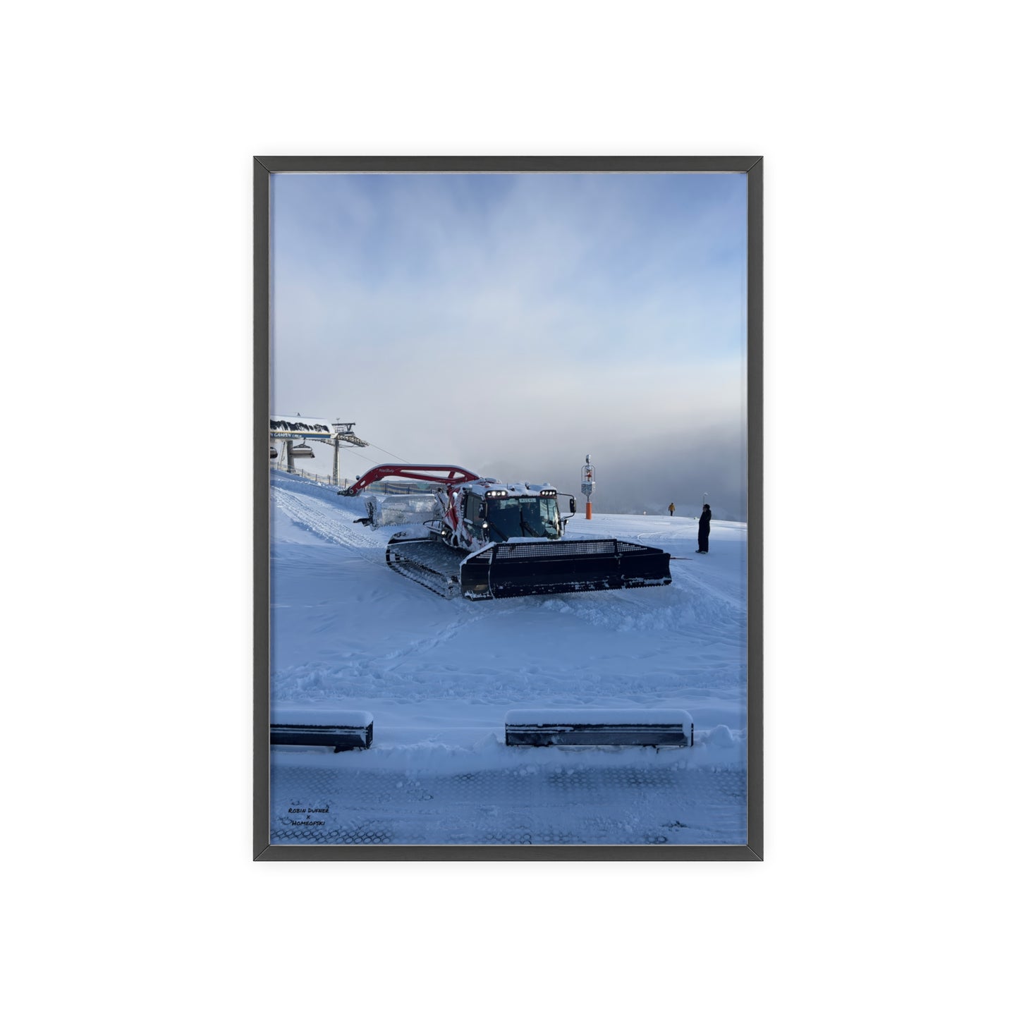 Pistenbully Robin Dufner Poster - FRAMED