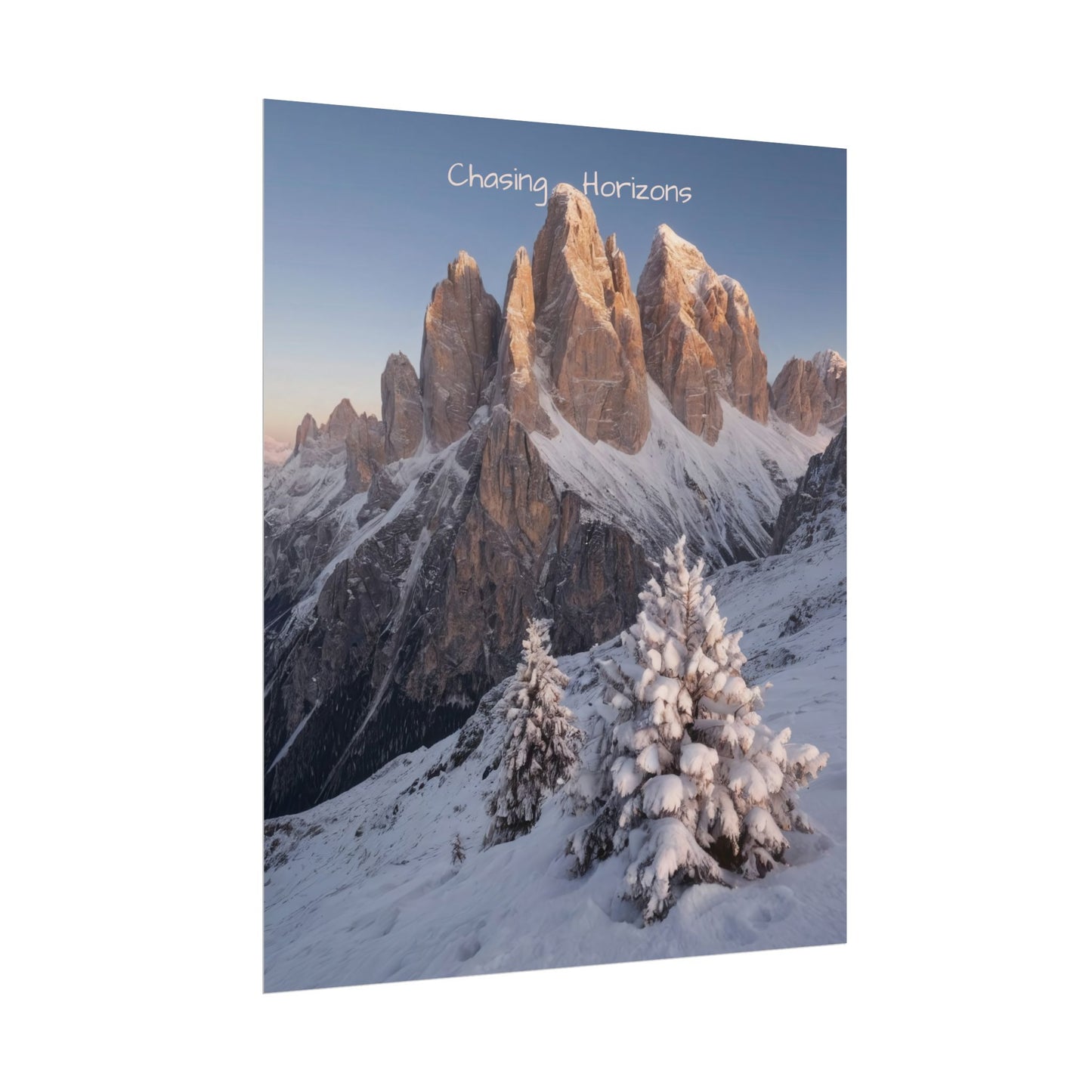 Chasing Horizons x Dolomites Poster