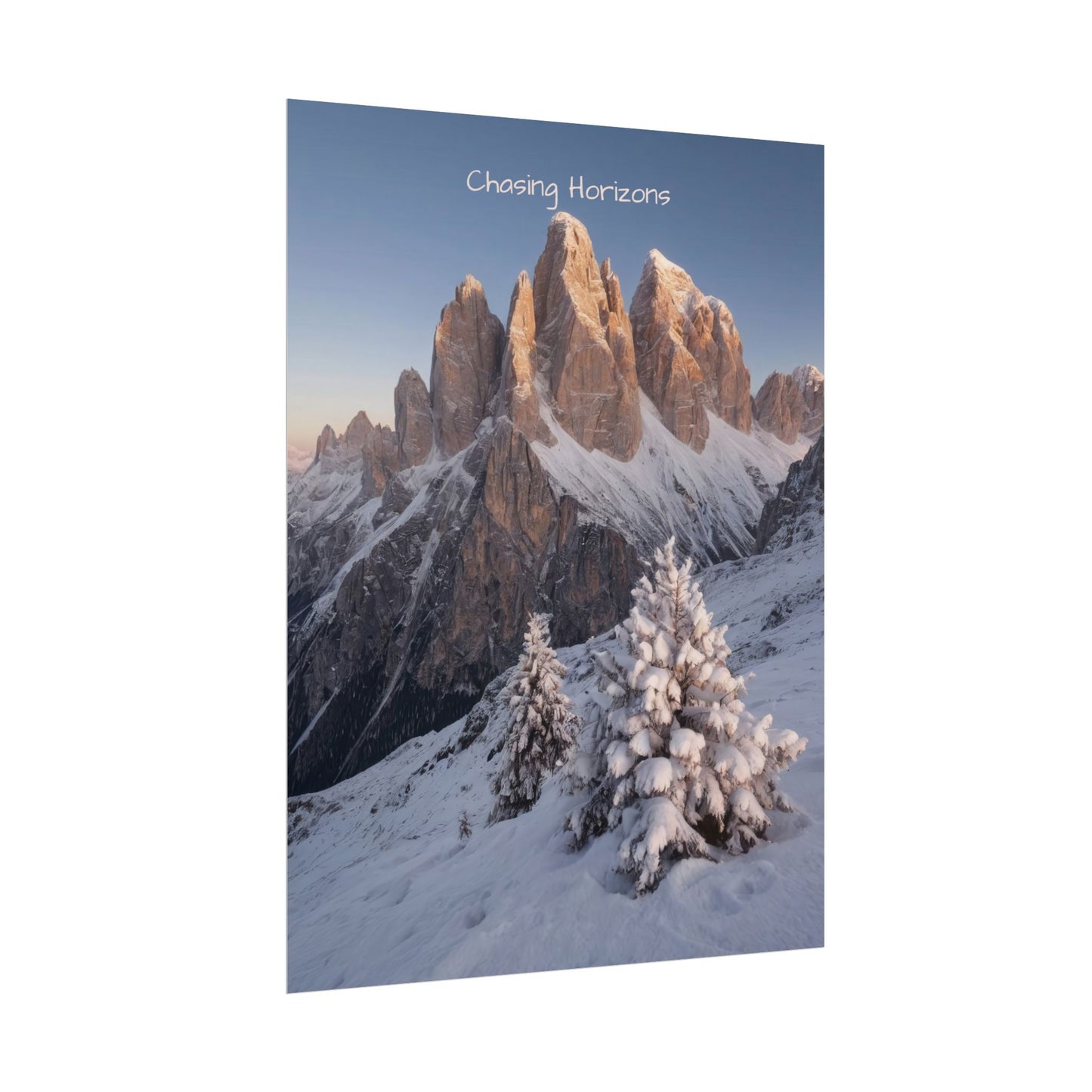 Chasing Horizons x Dolomites Poster