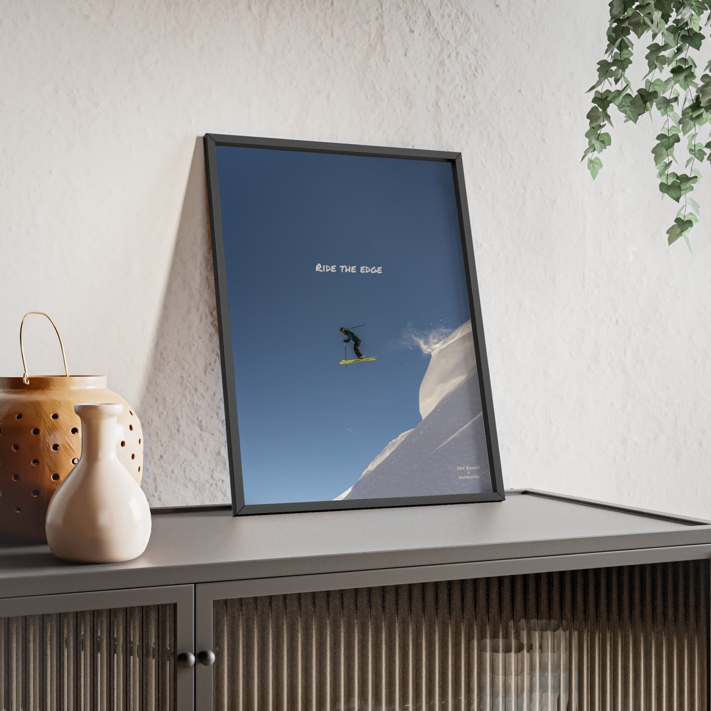 Ride The Edge Indy Bruhin Poster - FRAMED