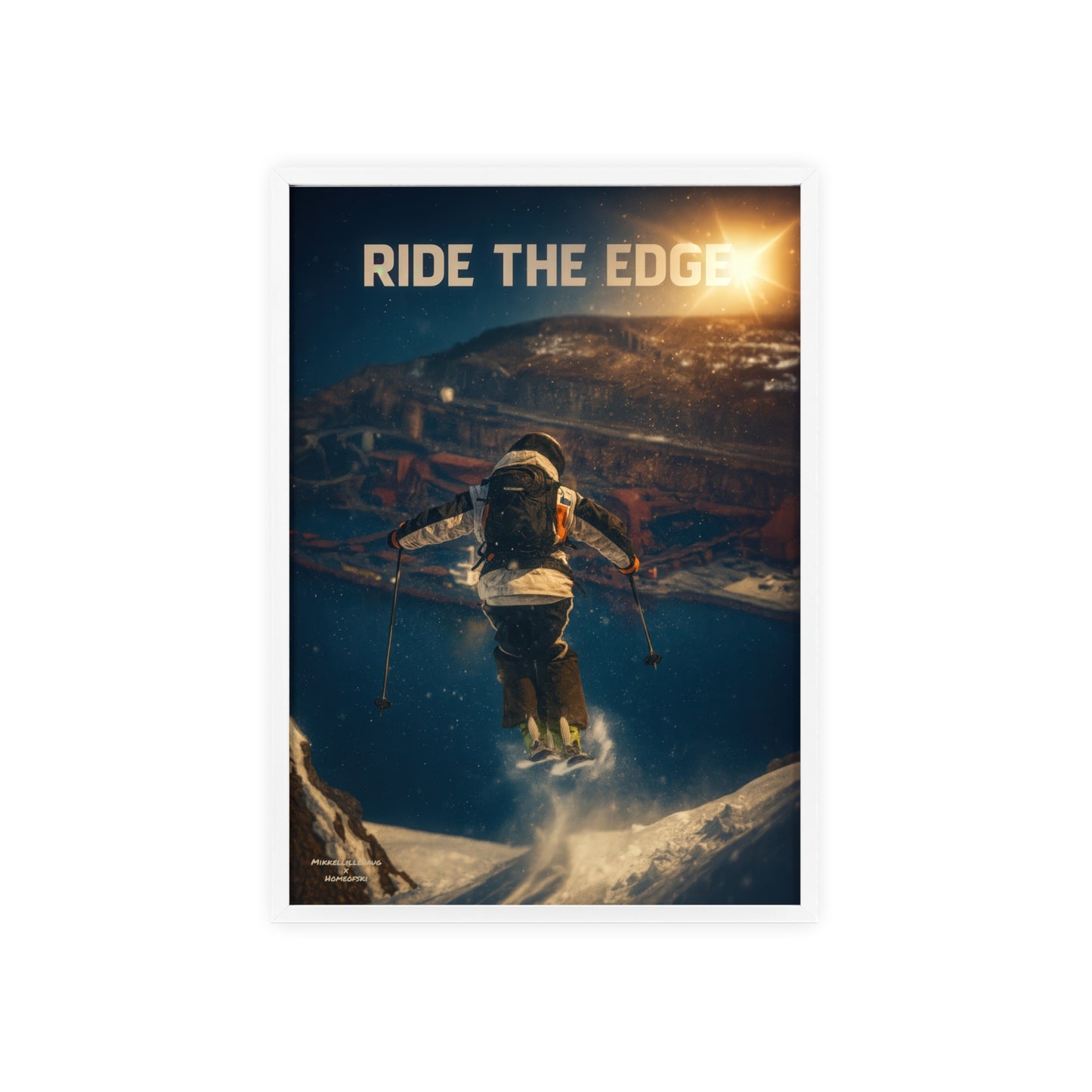 Ride The Edge x Heaven Mikkellillehaug Poster - FRAMED
