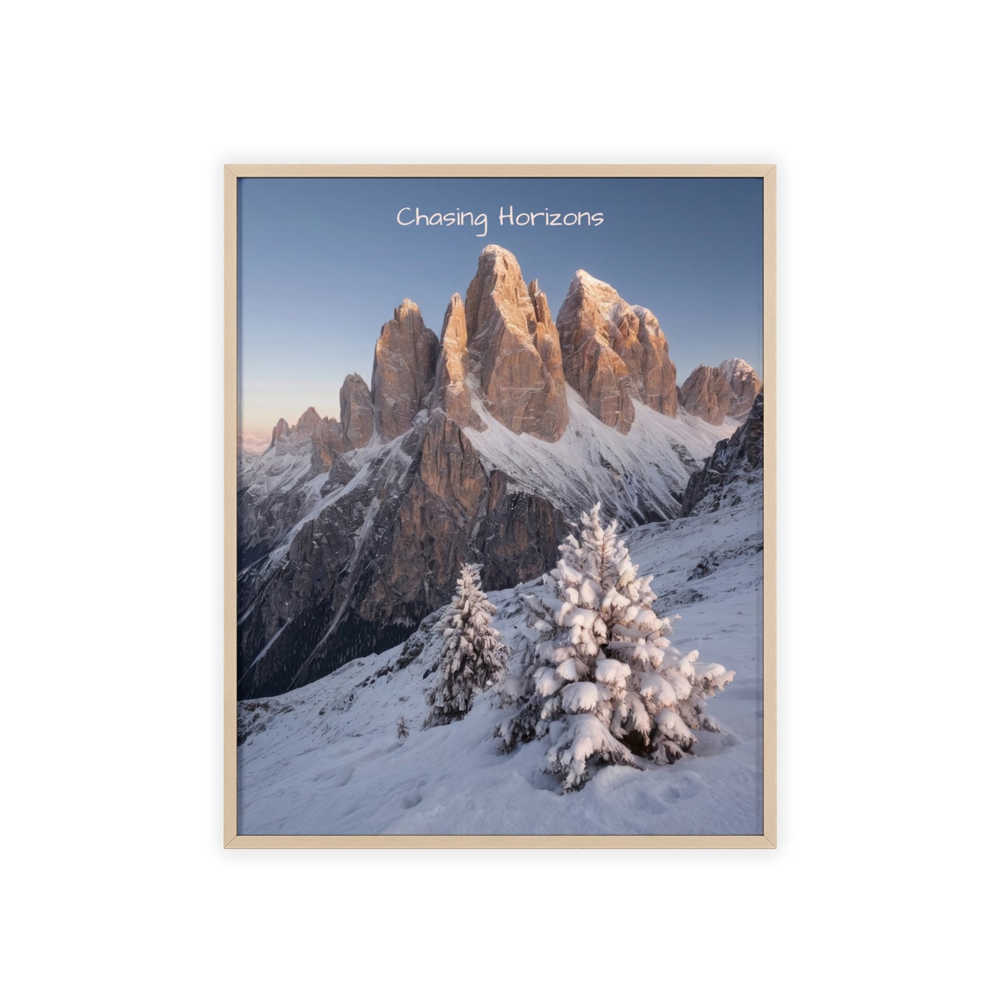 Chasing Horizons x Dolomites Poster - FRAMED