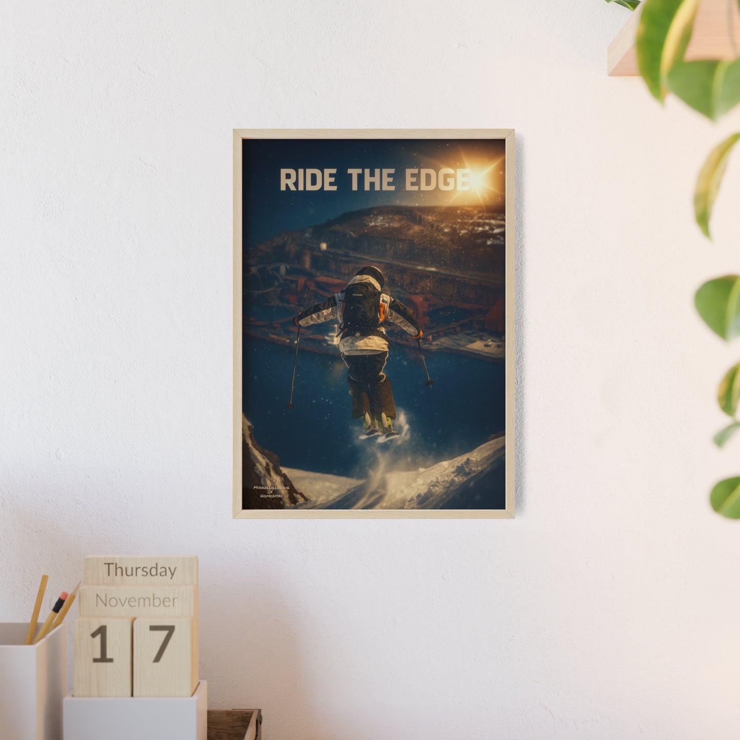 Ride The Edge x Heaven Mikkellillehaug Poster - FRAMED