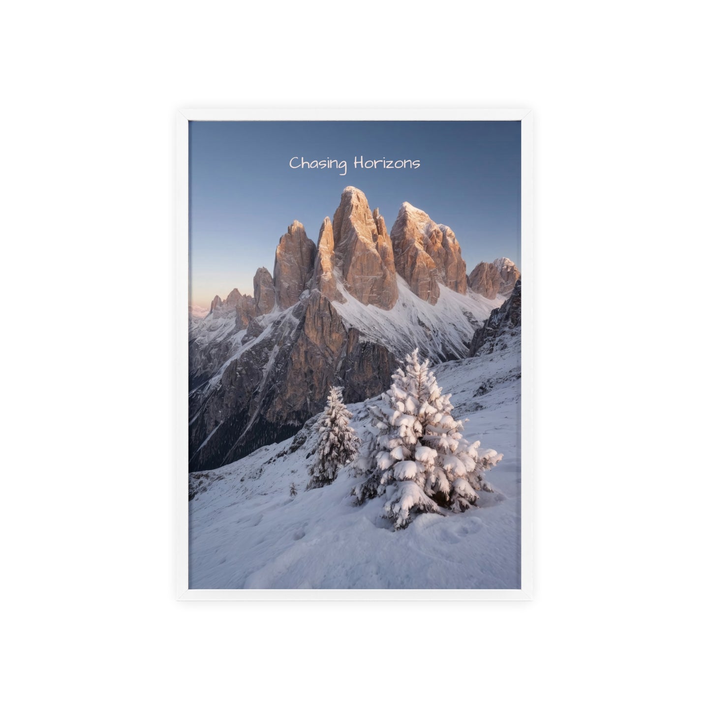 Chasing Horizons x Dolomites Poster - FRAMED