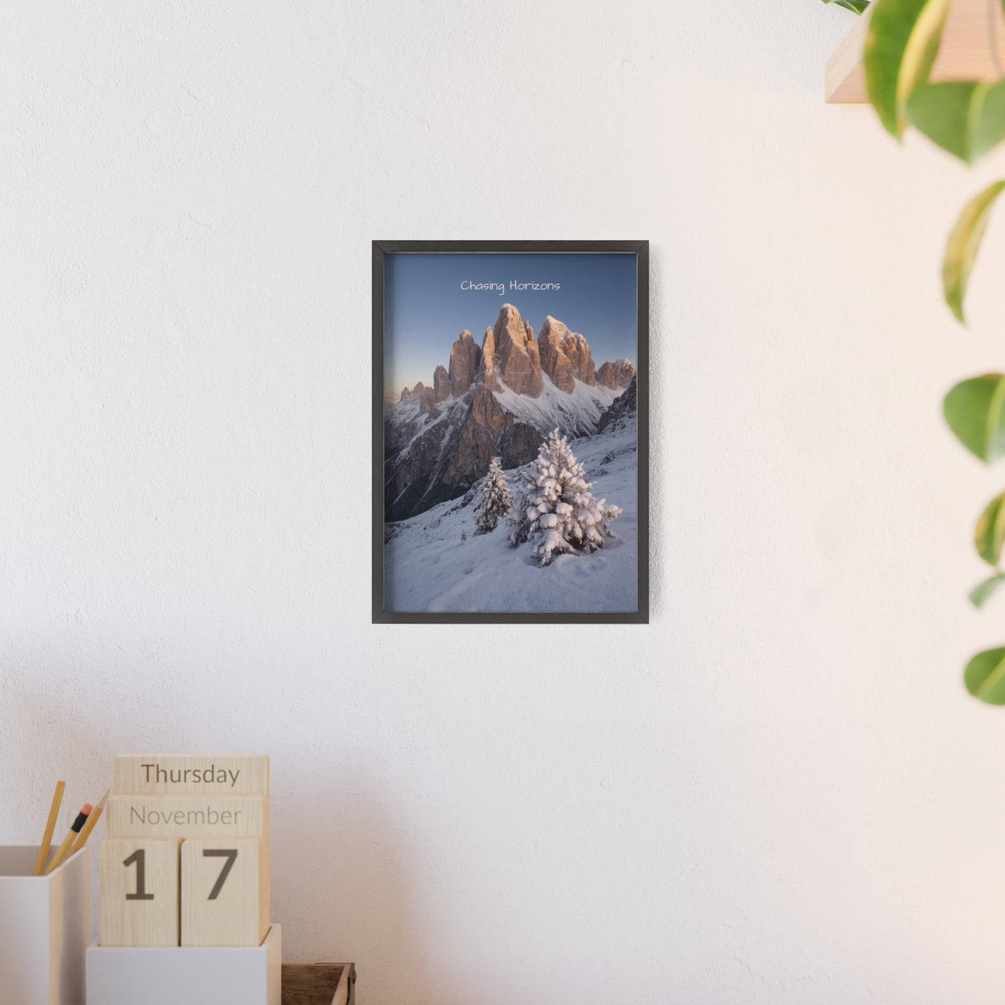 Chasing Horizons x Dolomites Poster - FRAMED
