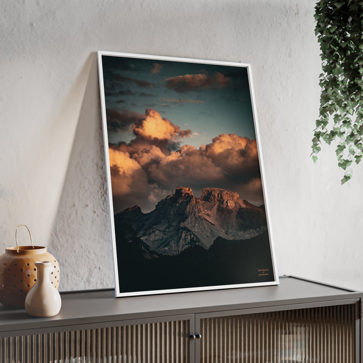 Chasing Horizons Indy Bruhin Poster - FRAMED