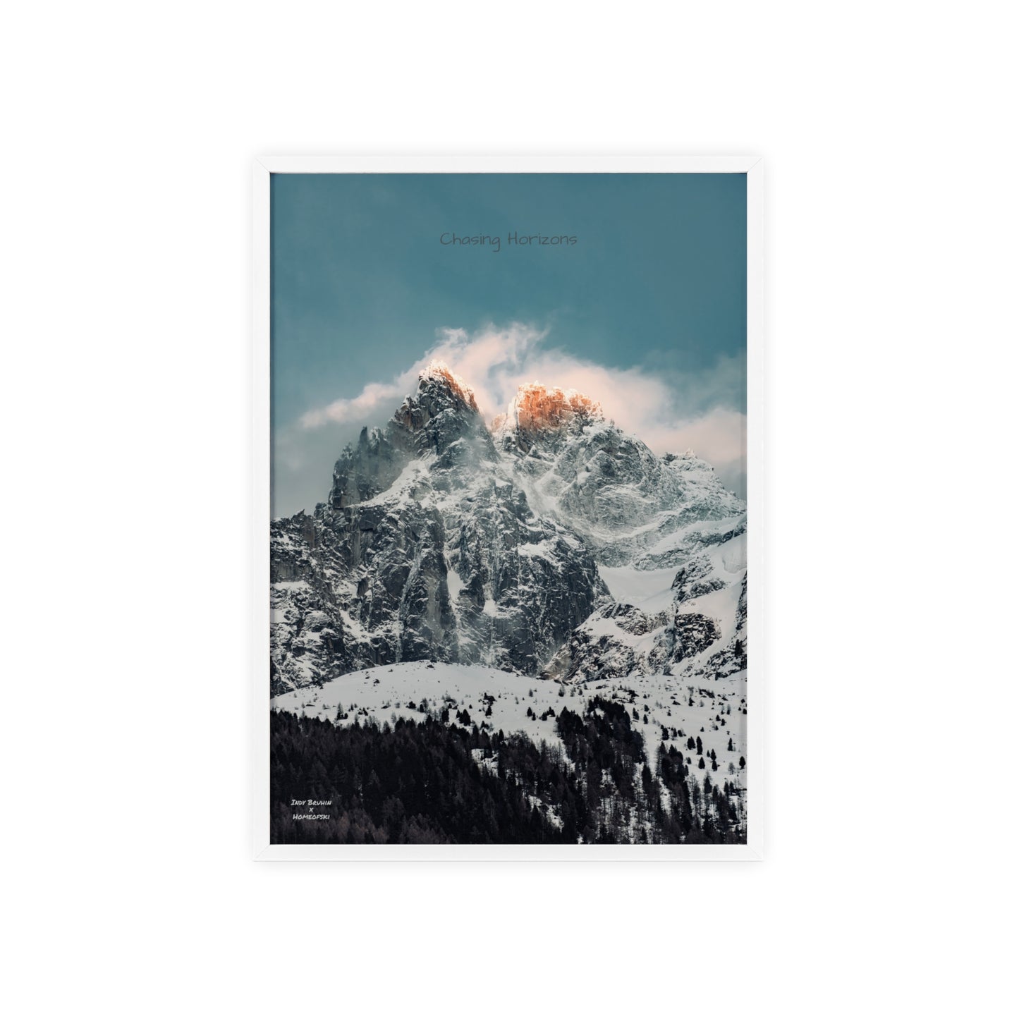 Alps Indy Bruhin Poster - FRAMED