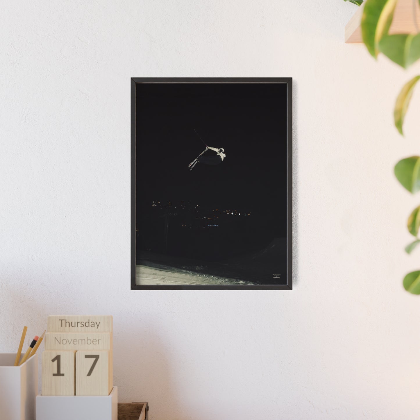 Night Park Mateo Lepic Poster - FRAMED