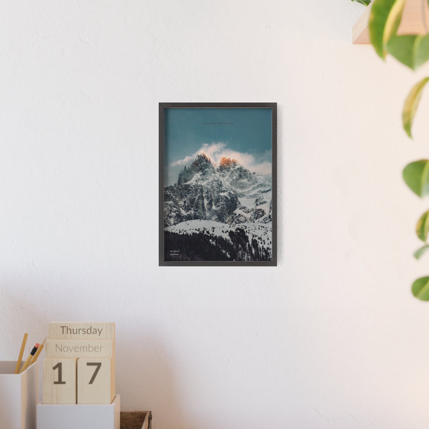 Alps Indy Bruhin Poster - FRAMED