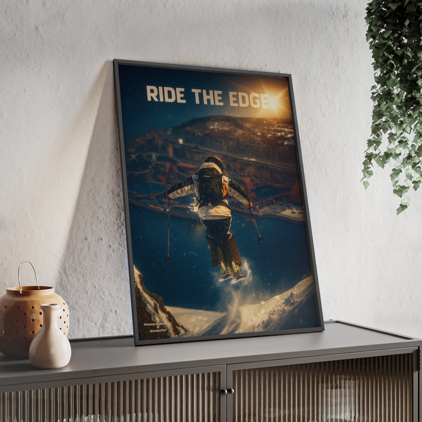 Ride The Edge x Heaven Mikkellillehaug Poster - FRAMED