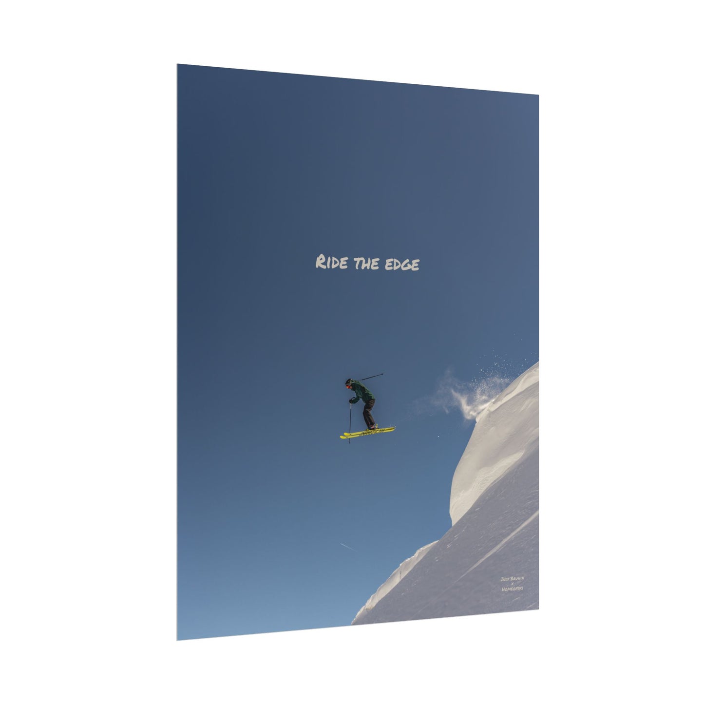 Ride The Edge Indy Bruhin Poster