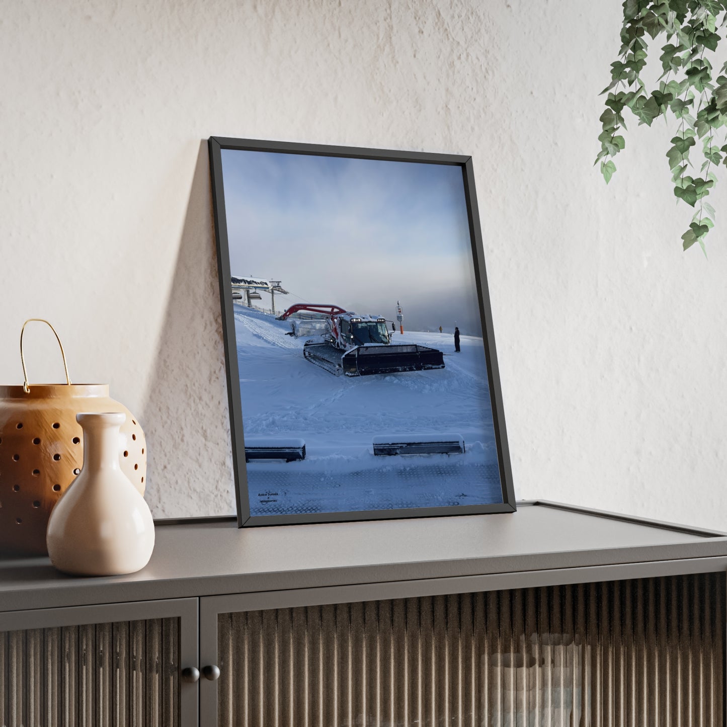 Pistenbully Robin Dufner Poster - FRAMED