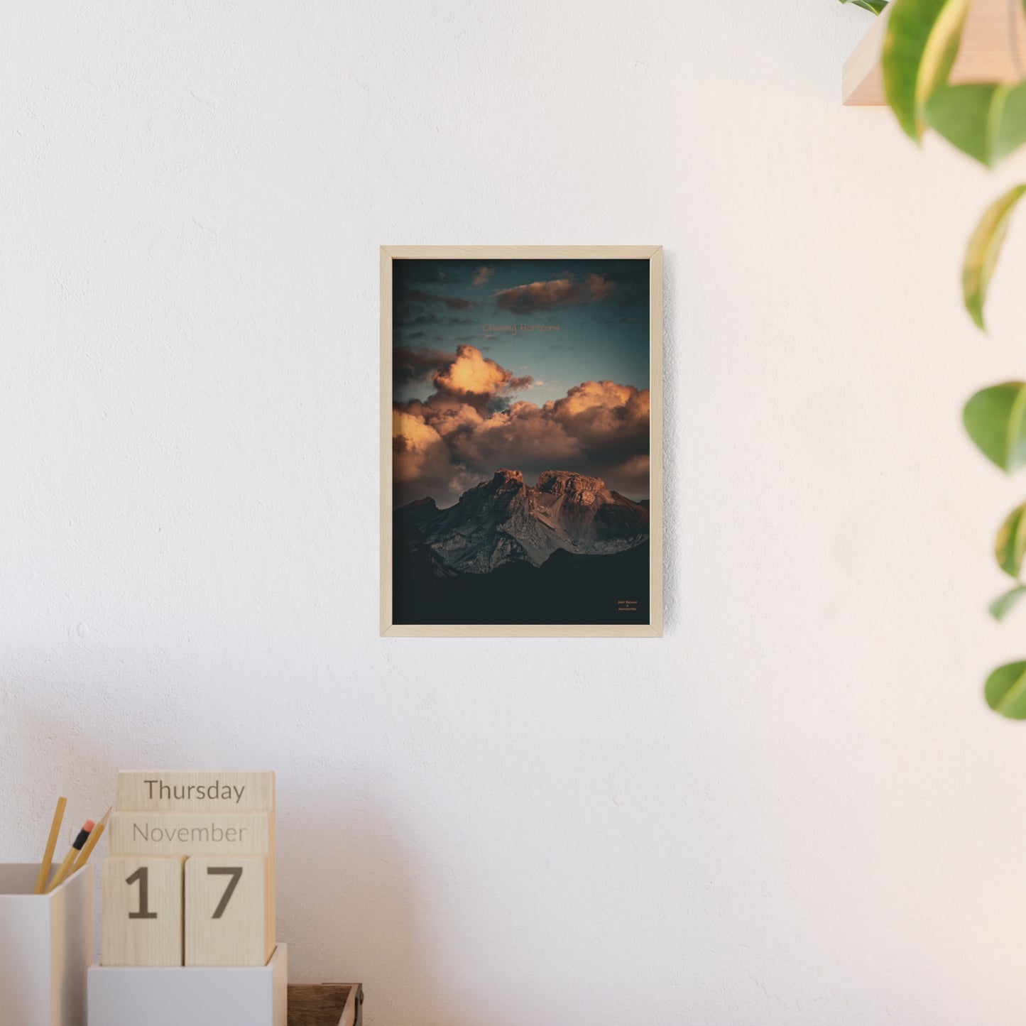 Chasing Horizons Indy Bruhin Poster - FRAMED