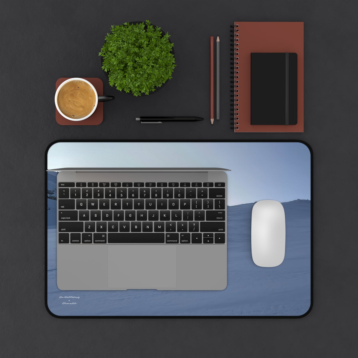 Ski Touring Mikkellillehaug Desk Pad