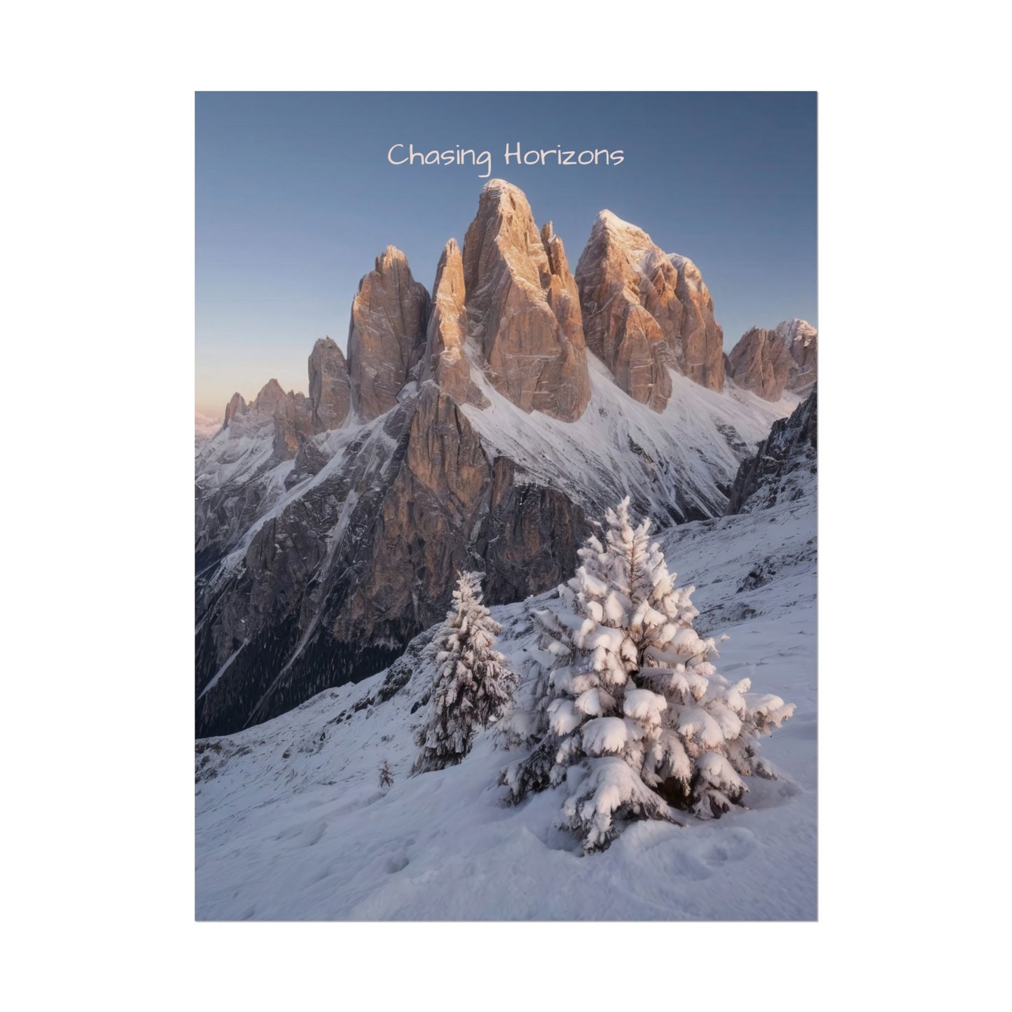Chasing Horizons x Dolomites Poster