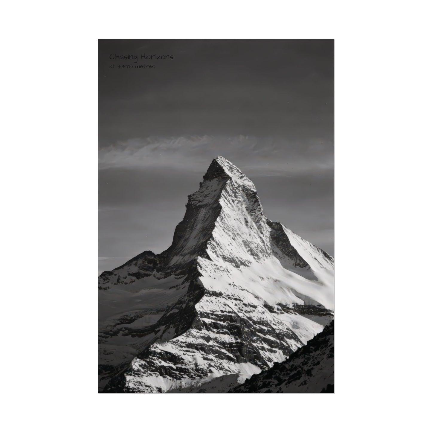 Chasing Horizons x Monochrome Matternhorn Poster