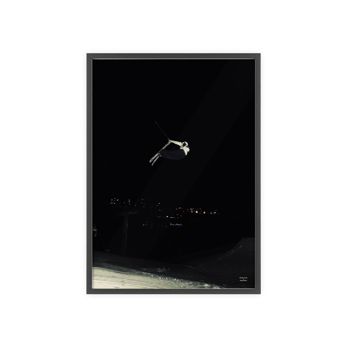 Night Park Mateo Lepic Poster - FRAMED