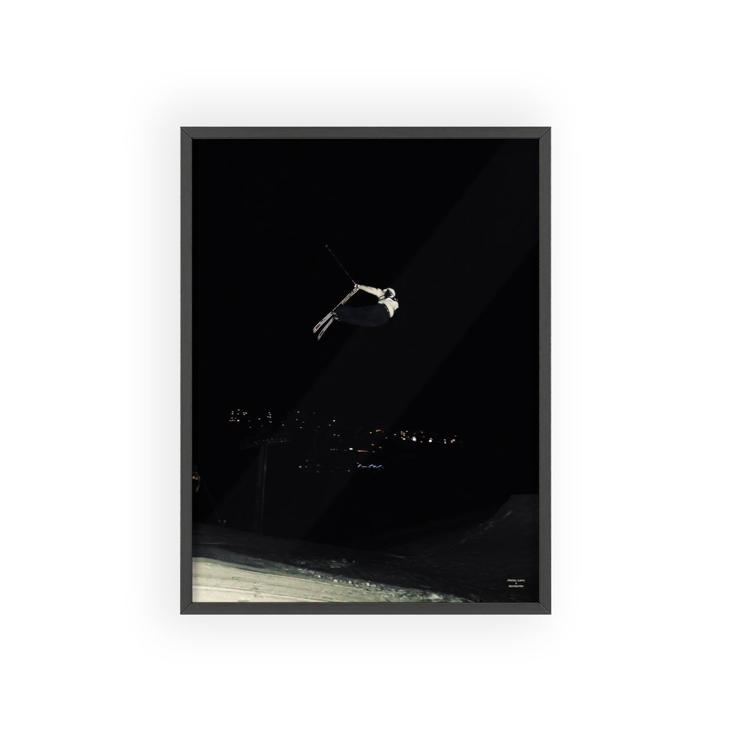 Night Park Mateo Lepic Poster - FRAMED