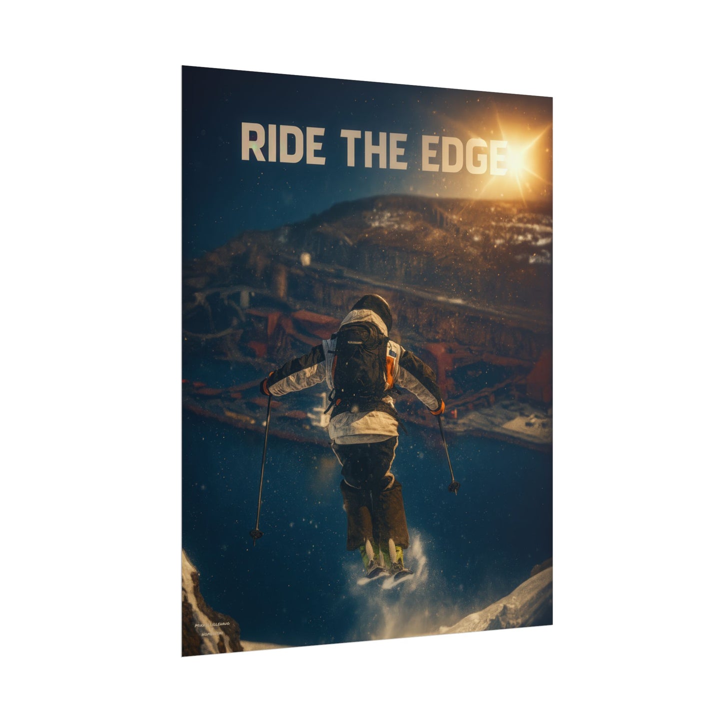 Ride The Edge x Heaven Mikkellillehaug Poster