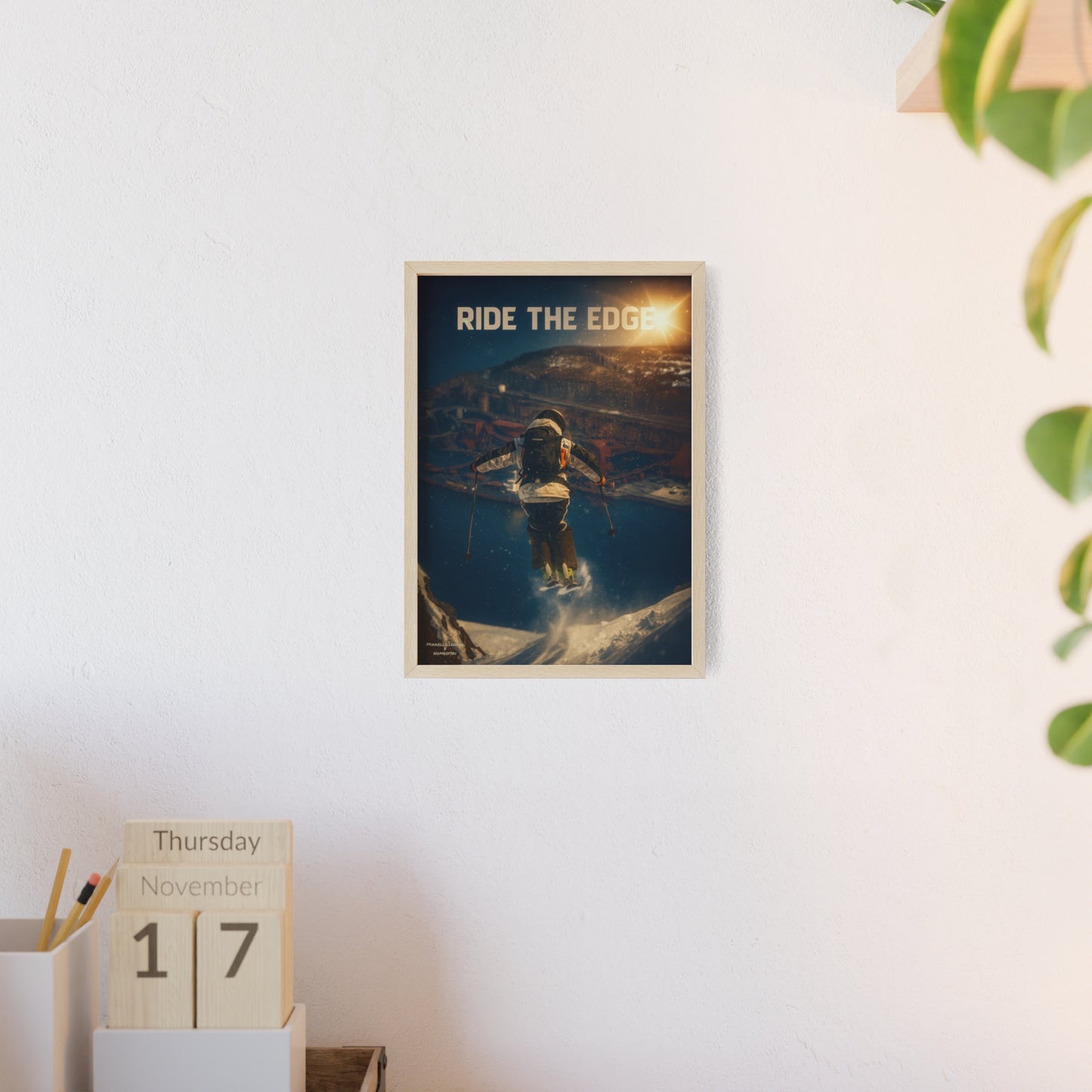 Ride The Edge x Heaven Mikkellillehaug Poster - FRAMED
