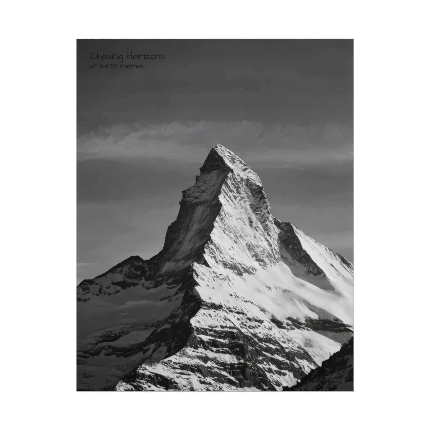 Chasing Horizons x Monochrome Matternhorn Poster