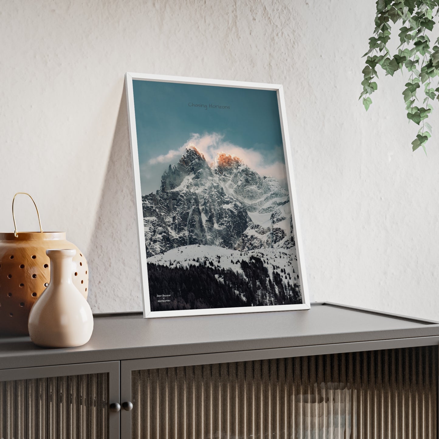 Alps Indy Bruhin Poster - FRAMED