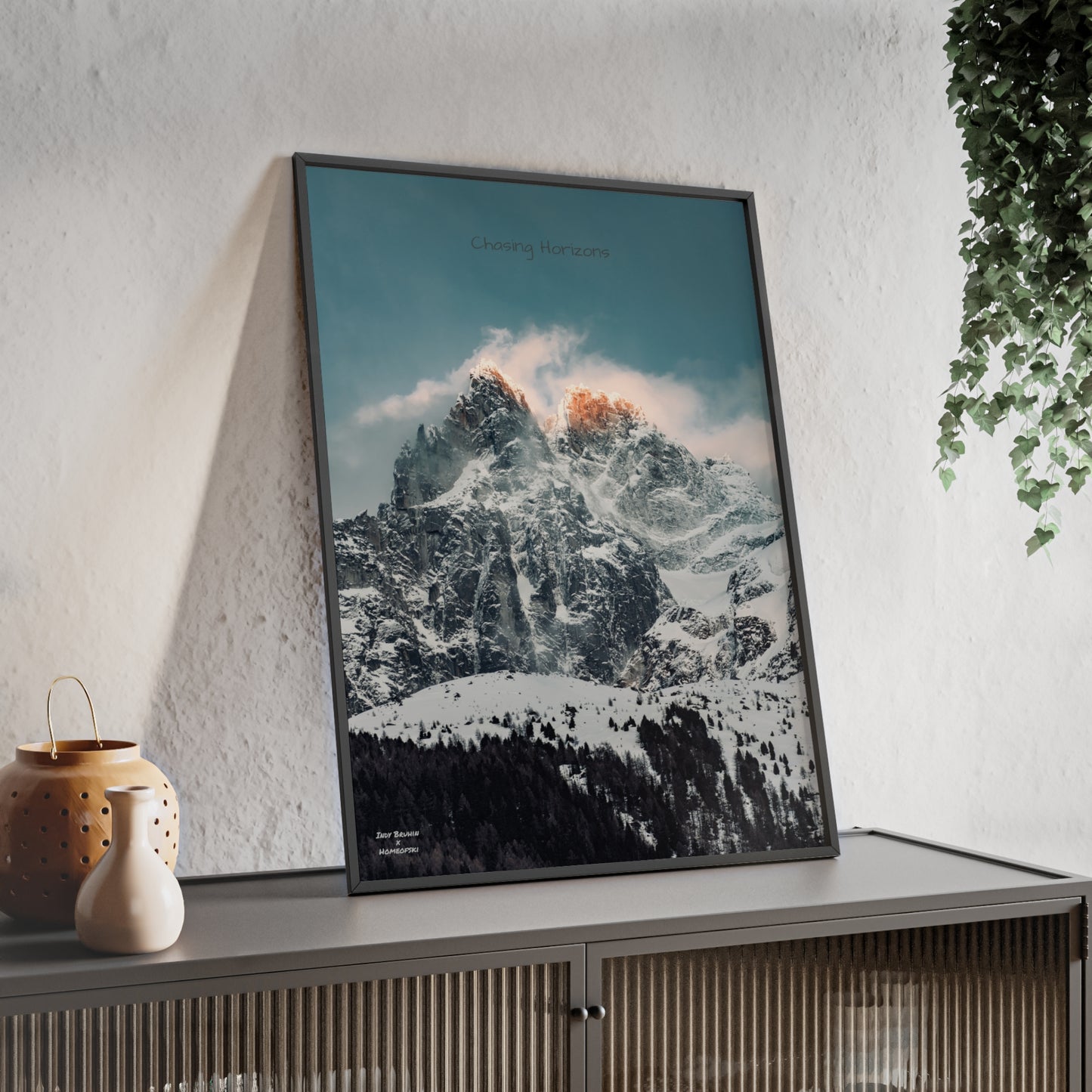 Alps Indy Bruhin Poster - FRAMED