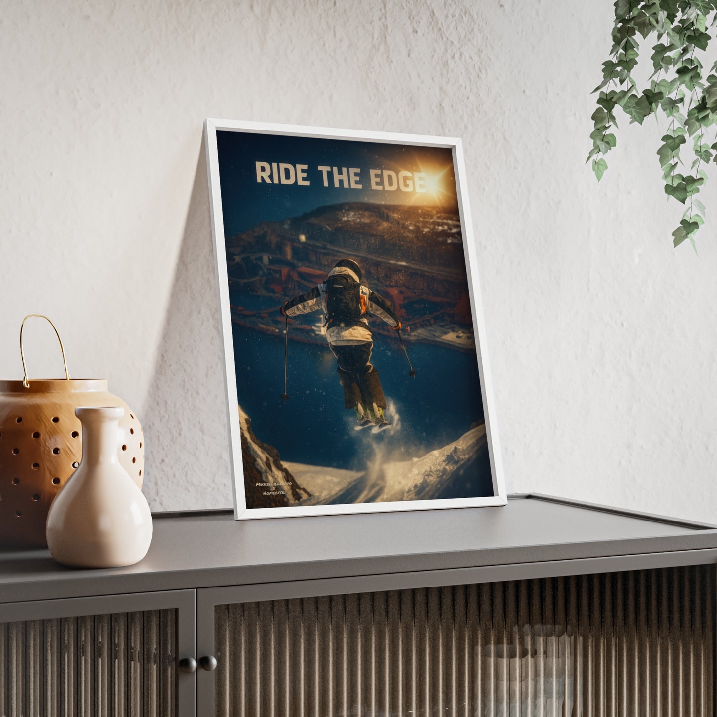 Ride The Edge x Heaven Mikkellillehaug Poster - FRAMED