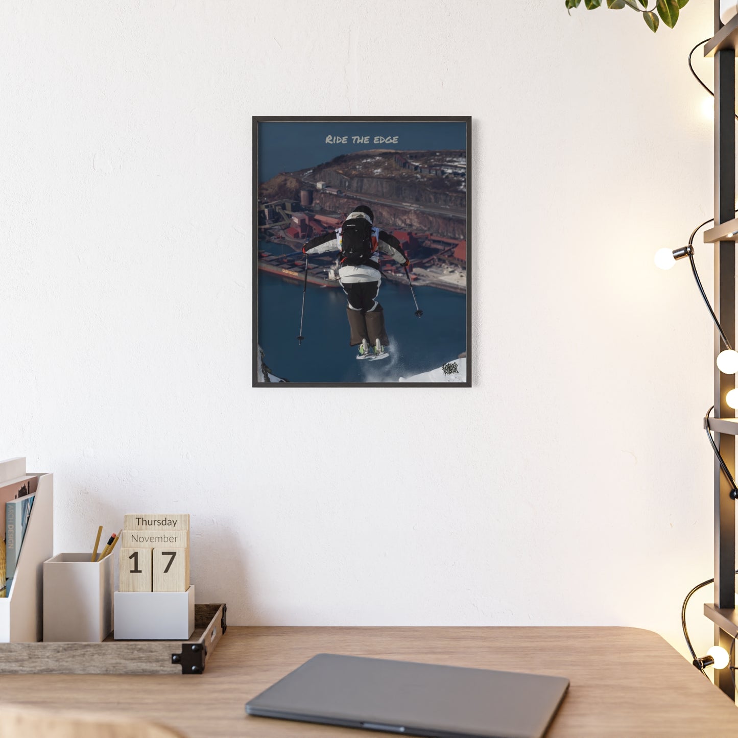 Ride The Edge Mikkellillehaug Poster - FRAMED