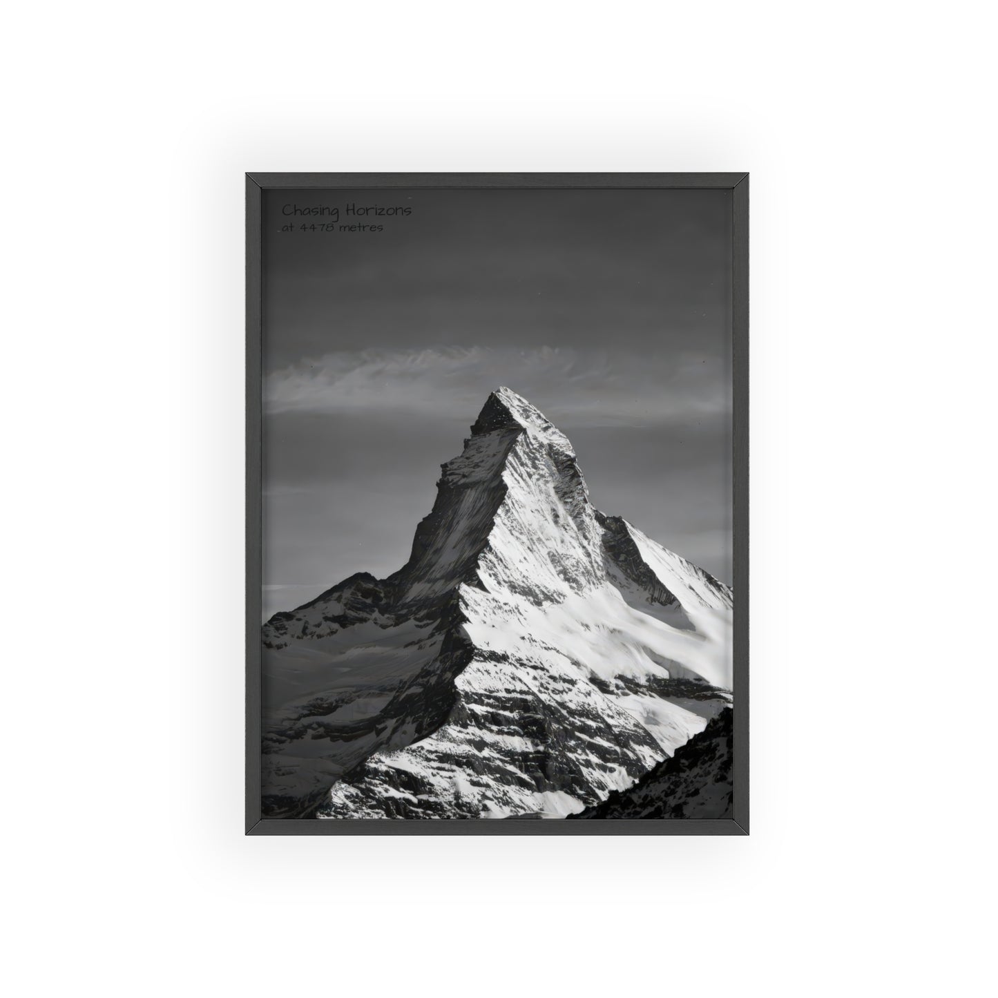 Chasing Horizons x Monochrome Matternhorn Poster - FRAMED