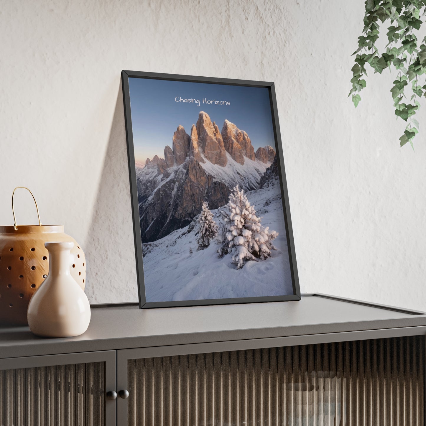 Chasing Horizons x Dolomites Poster - FRAMED
