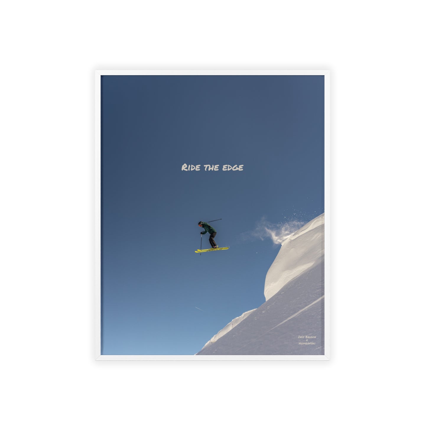 Ride The Edge Indy Bruhin Poster - FRAMED