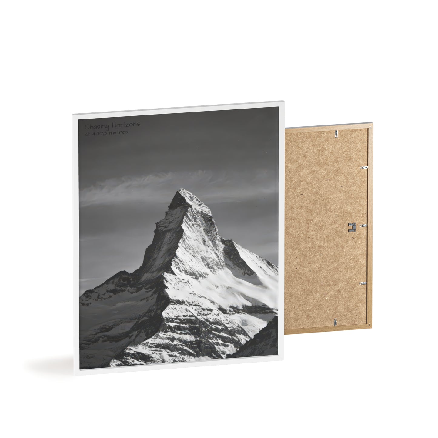 Chasing Horizons x Monochrome Matternhorn Poster - FRAMED