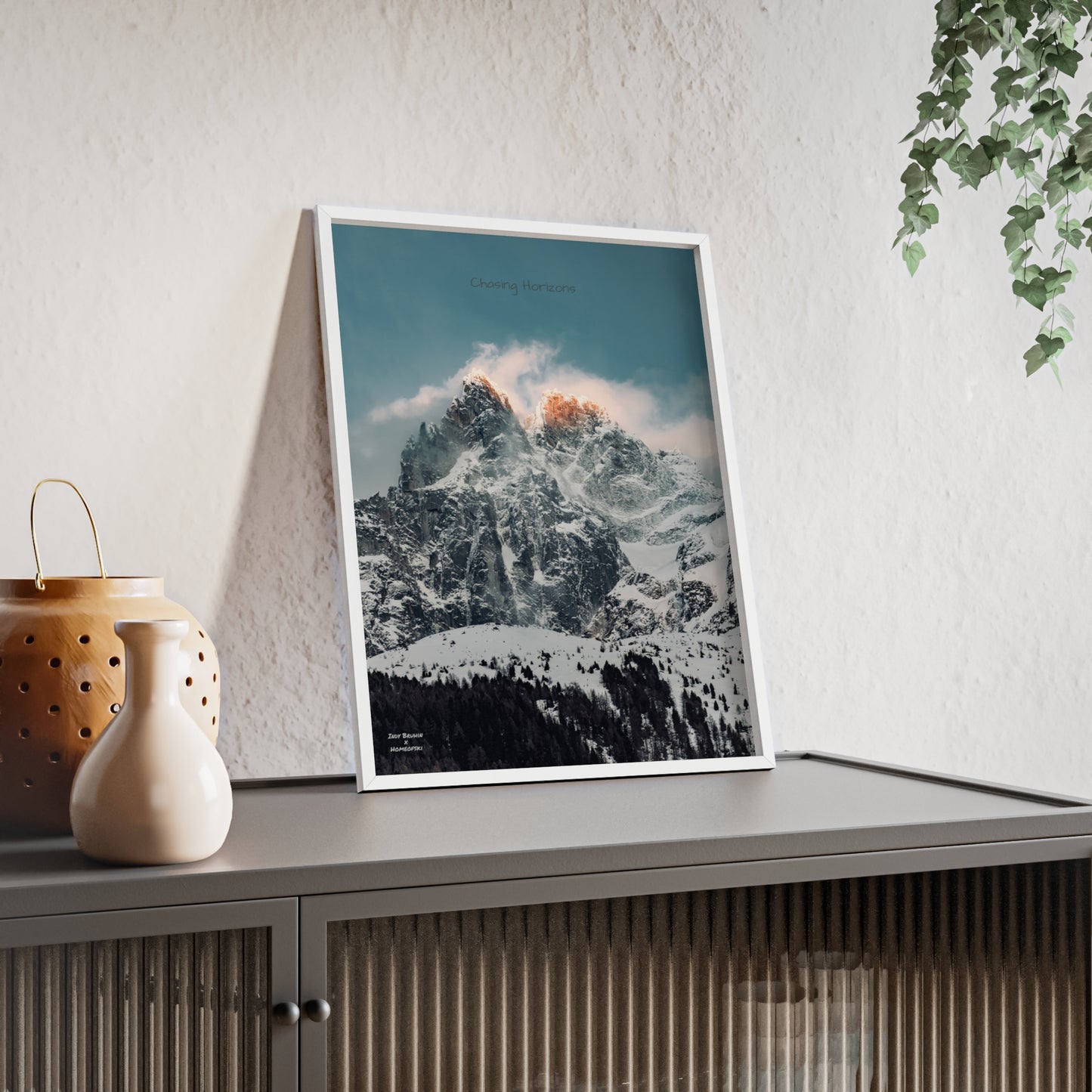 Alps Indy Bruhin Poster - FRAMED